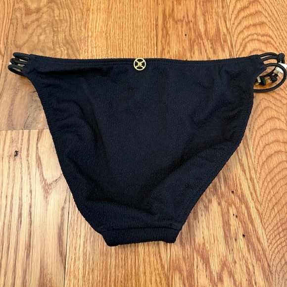 ViX Swimwear Paula Hermanny Black Bikini Bottoms with Beading Size M - Picture 6 of 10